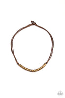 Paparazzi On The TREASURE Hunt - Brown Men's Necklace