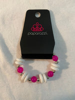 Paparazzi Starlet Shimmer White beaded bracelets