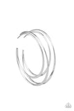 Paparazzi Last HOOP-rah - Silver Hoop Earrings