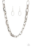 Paparazzi Motley In Motion - Silver Necklace