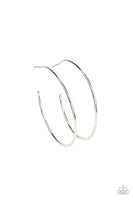 Paparazzi Can I Get a HOOP HOOP - Silver Hoop Earrings