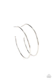 Paparazzi Can I Get a HOOP HOOP - Silver Hoop Earrings
