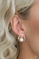 Paparazzi Stylishly Suave - Gold Post Earrings