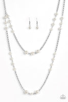 Paparazzi Pearl Promenade- White Necklace