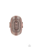 Paparazzi Dotted Decor - Copper Ring