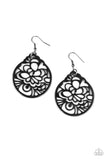 Paparazzi Garden Mosaic - Black Earrings