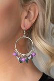 Paparazzi Chroma Chimes - Purple Earrings