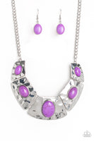 Paparazzi RULER In Favor - Purple Necklace