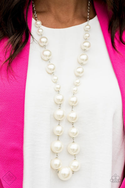 Paparazzi The Show Must Go On - White Necklace