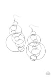 Paparazzi Running Circles Around You - Silver Earrings