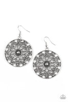 Paparazzi Petal Prana - Silver Earrings