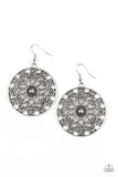 Paparazzi Petal Prana - Silver Earrings
