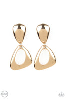 Paparazzi Going for BROKER - Gold Clip-On Earrings