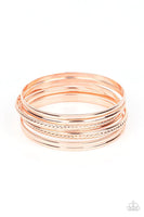 Paparazzi Stackable Shimmer - Copper Bracelets