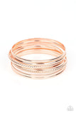 Paparazzi Stackable Shimmer - Copper Bracelets