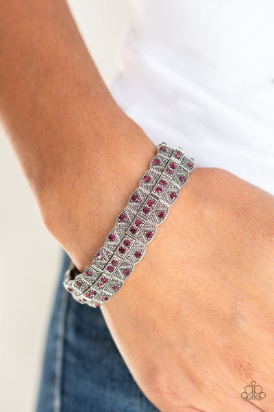 Paparazzi Modern Magnificence - Purple Bracelet