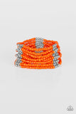 Paparazzi Outback Odyssey - Orange Bracelet