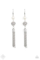 Paparazzi Going “DIOR to DIOR” - White Earrings
