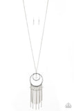 Paparazzi Out Of Bounds Shimmer - White Necklace