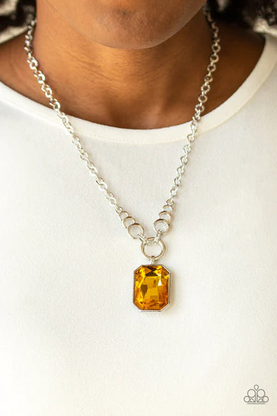 Paparazzi Queen Bling - Yellow Necklace