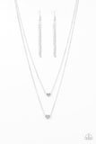 Paparazzi Little Valentine - Silver Necklace