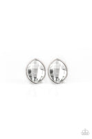 Paparazzi Movie Star Sparkle - White Post Earrings