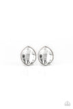 Paparazzi Movie Star Sparkle - White Post Earrings