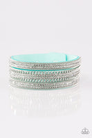Paparazzi Dangerously Drama Queen - Blue Wrap Bracelet