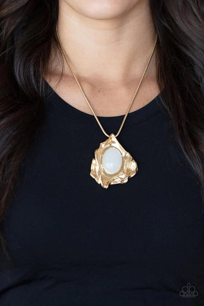 Paparazzi Amazon Amulet - Gold Necklace