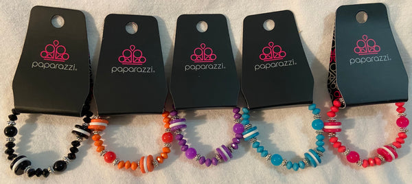 Paparazzi Starlet Shimmer Striped bracelets