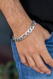 Paparazzi Home Team - Silver Men's Bracelet