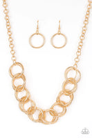 Paparazzi Heavy Metal Hero - Gold Necklace