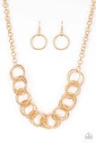 Paparazzi Heavy Metal Hero - Gold Necklace