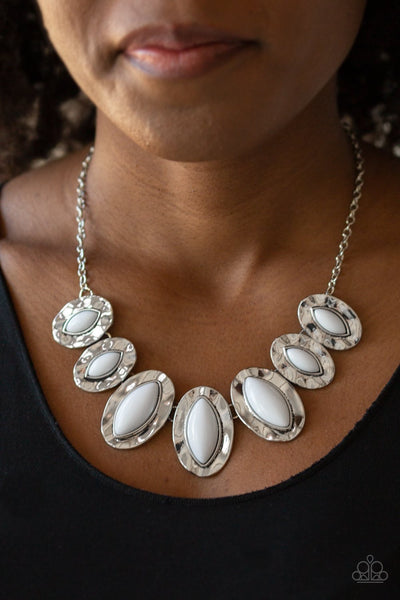 Paparazzi Terra Color - White Necklace