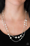 Paparazzi Pearl Promenade- White Necklace