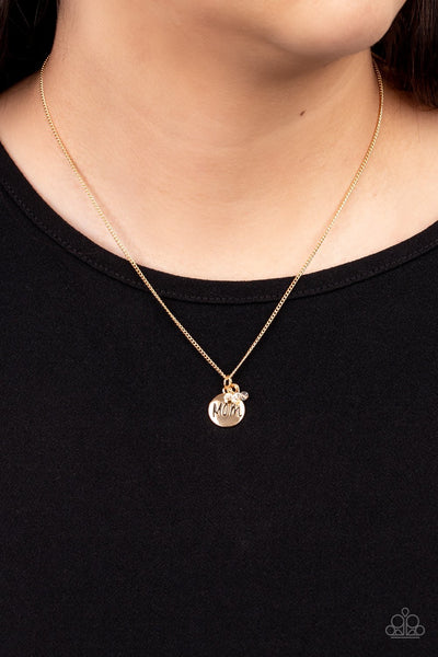 Paparazzi Mom Mode - Gold Necklace