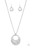 Paparazzi Texture Trio - Silver Necklace