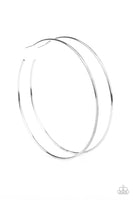 Paparazzi Extra Extra - Silver Hoop Earrings