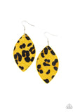 Paparazzi GRR-irl Power! - Yellow Earrings