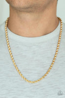 Paparazzi Double Dribble - Gold Necklace