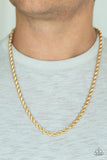 Paparazzi Double Dribble - Gold Necklace