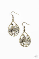 Paparazzi Enchanted Vines - Brass Earrings
