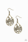 Paparazzi Enchanted Vines - Brass Earrings