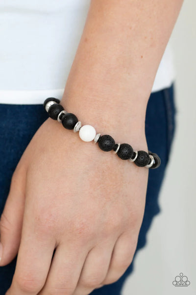 Paparazzi Intent - White Urban Bracelet