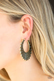 Paparazzi Funky Flirt - Brass Earrings