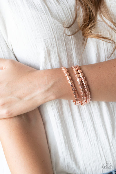 Paparazzi Hammered Heirloom - Copper Bracelet