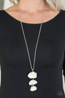 Paparazzi On The ROAM Again - White Necklace
