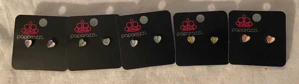 Paparazzi Starlet Shimmer Colorful Heart earrings