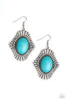 Paparazzi Easy As Pioneer - Blue Earrings