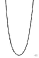 Paparazzi First Rule Of Fight Club - Black Necklace